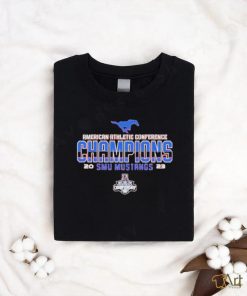 Official smu Mustangs 2023 Aac Football Conference Champions Locker Room T Shirt