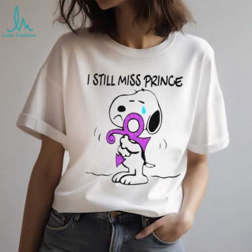 Official snoopy I still miss prince shirt
