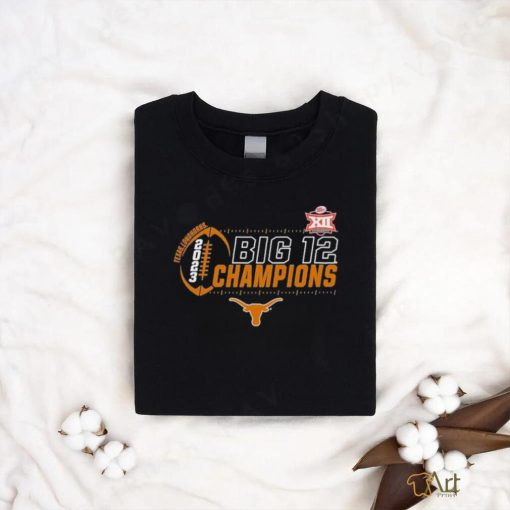 Official texas Longhorns 2023 Big 12 Football Conference Champions Locker Room T Shirt