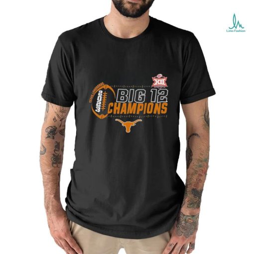 Official texas Longhorns 2023 Big 12 Football Conference Champions Locker Room T Shirt