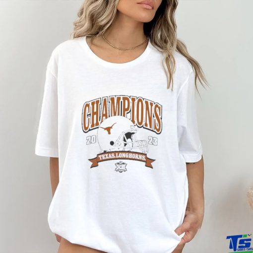 Official texas Longhorns Blue 84 2023 Big 12 Football Conference Champions T Shirt