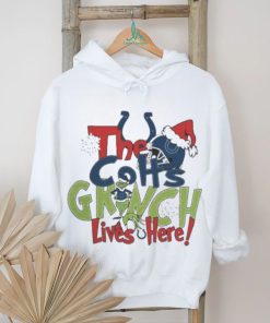 Official the Colts Grinch Lives Here Christmas T Shirt