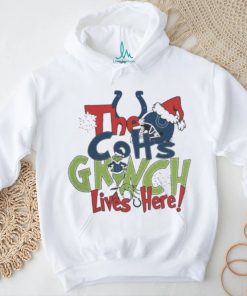 Official the Colts Grinch Lives Here Christmas T Shirt