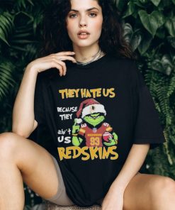 Official the Grinch Christmas They Hate Us Because Ain’t Us Washington Redskins Football T Shirt