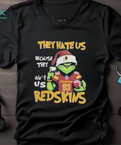 Official the Grinch Christmas They Hate Us Because Ain’t Us Washington Redskins Football T Shirt
