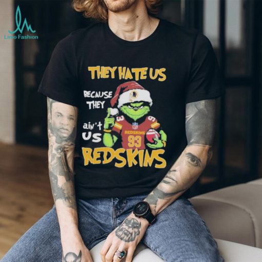 Official the Grinch Christmas They Hate Us Because Ain’t Us Washington Redskins Football T Shirt