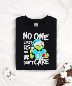 Official the Grinch Philadelphia Eagles No One Likes Us And We Don’t Care Christmas T Shirt