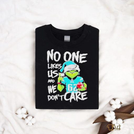 Official the Grinch Philadelphia Eagles No One Likes Us And We Don’t Care Christmas T Shirt