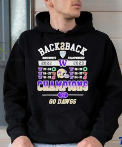 Official washington Huskies Back 2 Back Pac 12 Champions Go Dawgs T Shirt, hoodie, sweater, long sleeve and tank top Official washington Huskies Back 2 Back Pac 12 Champions Go Dawgs T Shirt