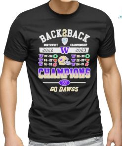 Official washington Huskies Back 2 Back Pac 12 Champions Go Dawgs T Shirt, hoodie, sweater, long sleeve and tank top Official washington Huskies Back 2 Back Pac 12 Champions Go Dawgs T Shirt
