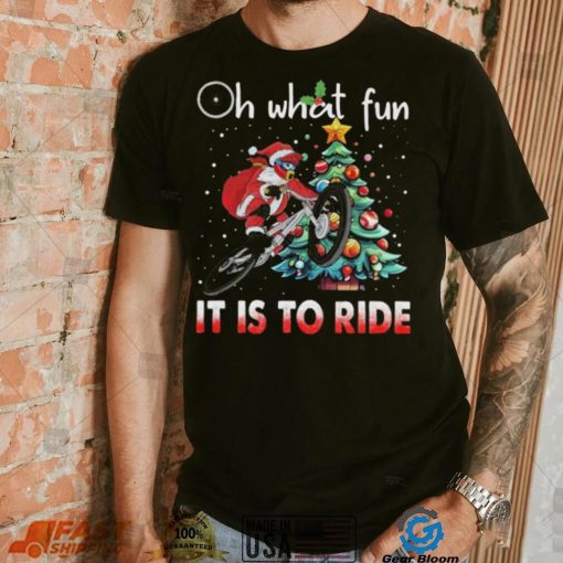 Oh What Fun It Is To Ride Christmas BMX Bike Christmas Tree Shirt