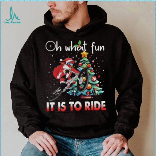 Oh What Fun It Is To Ride Christmas BMX Bike Christmas Tree Shirt