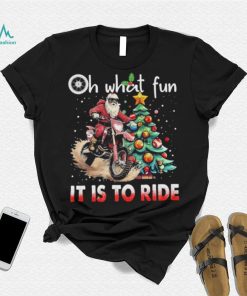 Oh What Fun It Is To Ride Christmas Dirt Bike Motocross Christmas Tree Shirt