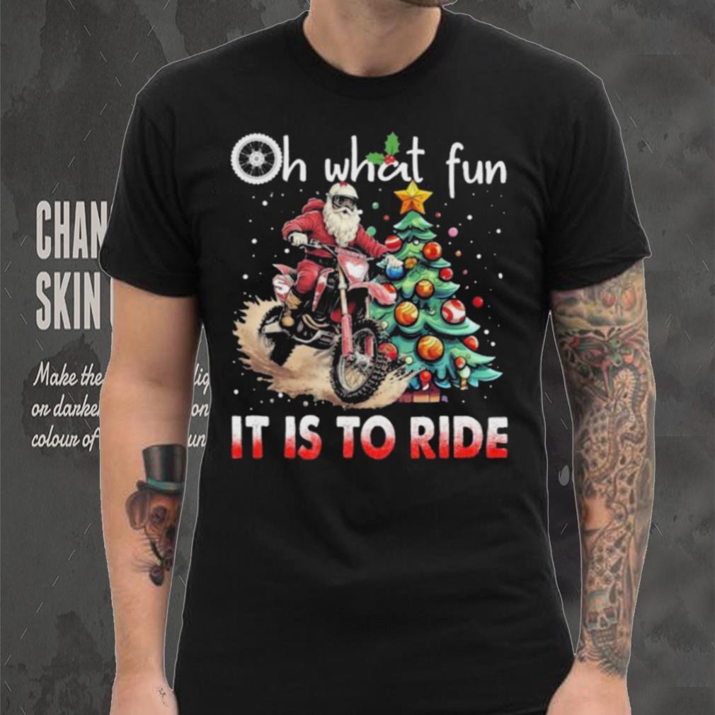 Oh What Fun It Is To Ride Christmas Dirt Bike Motocross Christmas Tree Shirt Oh What Fun It Is To Ride Christmas Dirt Bike Motocross Christmas Tree Shirt