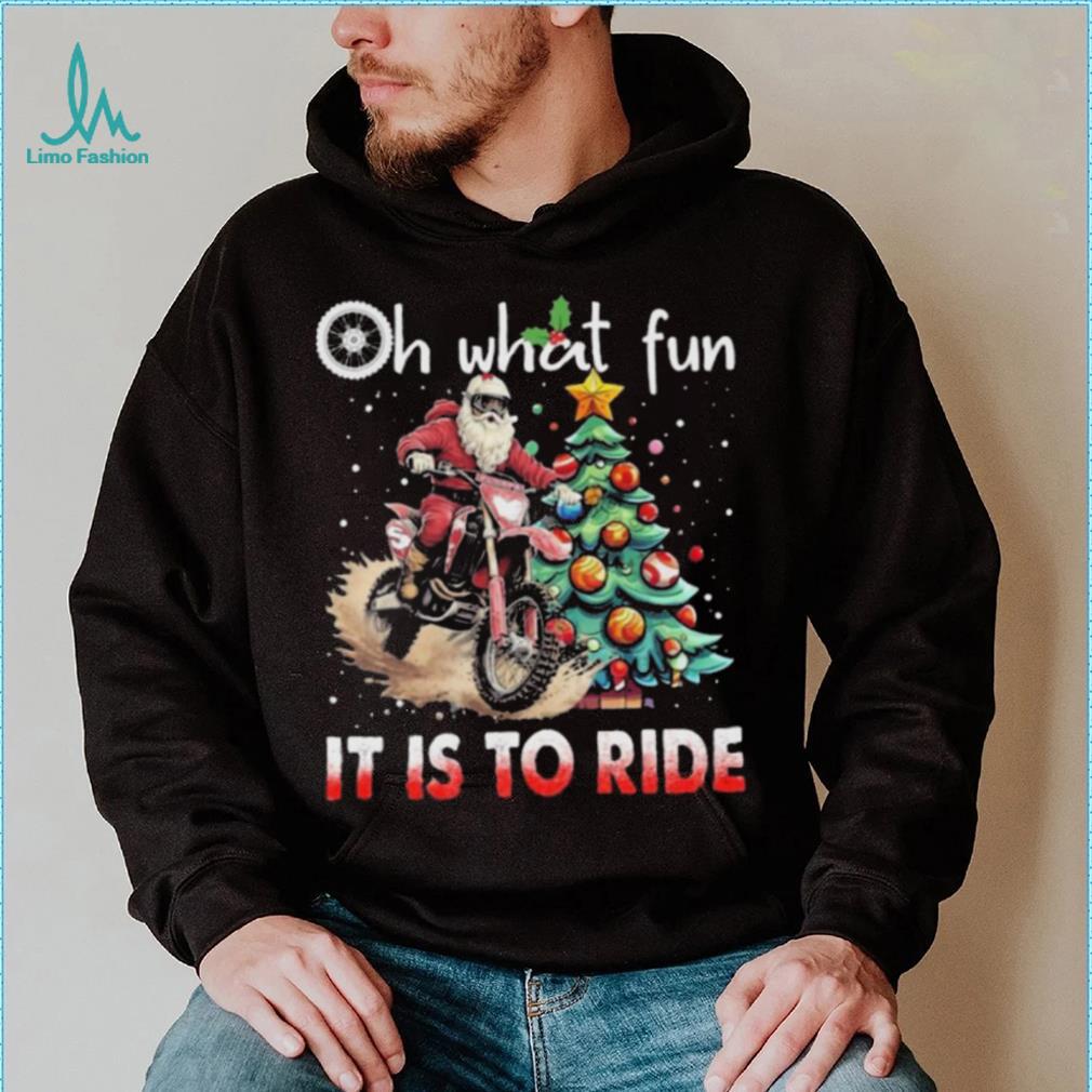 Oh What Fun It Is To Ride Christmas Dirt Bike Motocross Christmas Tree Shirt Oh What Fun It Is To Ride Christmas Dirt Bike Motocross Christmas Tree Shirt