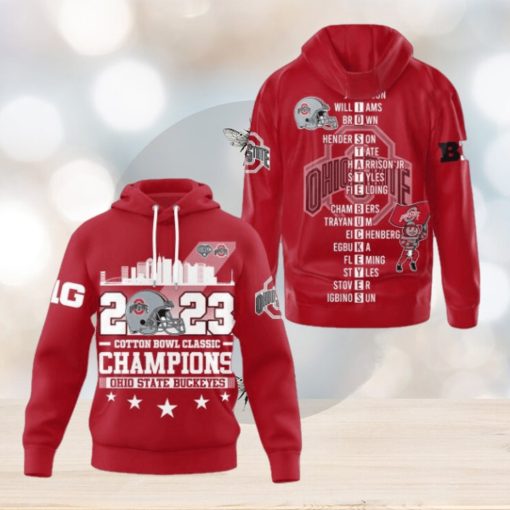 Ohio State Buckeyes Cotton Bowl Classic Champions 2023 Hoodie T Shirt