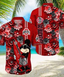 Ohio State Buckeyes Hawaiian Shirt Mickey Love Surfing Trending Summer Gift