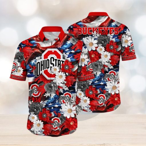Ohio State Buckeyes NCAA1 Hawaii Shirt Independence Day