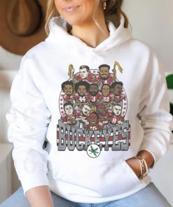 Ohio State Buckeyes team caricature football retro shirt