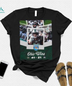Ohio football bobcats are the myrtle beach bowl 2023 champions vs georgia southern 41 21 poster shirt