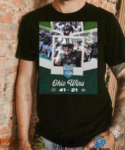 Ohio football bobcats are the myrtle beach bowl 2023 champions vs georgia southern 41 21 poster shirt
