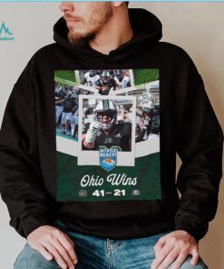 Ohio football bobcats are the myrtle beach bowl 2023 champions vs georgia southern 41 21 poster shirt