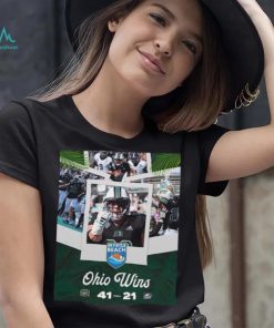 Ohio football bobcats are the myrtle beach bowl 2023 champions vs georgia southern 41 21 poster shirt