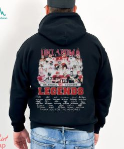 Oklahoma Sooners Legends Signatures Thank You For The Memories Team Members T Shirt, hoodie, sweater, long sleeve and tank top Oklahoma Sooners Legends Signatures Thank You For The Memories Team Members T Shirt
