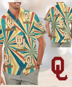 Oklahoma Sooners Retro Vintage Style Tropical Hawaiian Shirt for Men Women and Kids