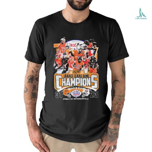 Oklahoma State Cowboys Team 2023 Taxact Texas Bowl Champions Shirt