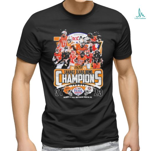 Oklahoma State Cowboys Team 2023 Taxact Texas Bowl Champions Shirt