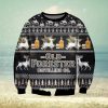 Old Forester Knitting Pattern 3D Print Ugly Christmas Sweater Perfect Holiday Gift