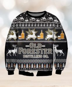 Old Forester Knitting Pattern 3D Print Ugly Christmas Sweater Perfect Holiday Gift