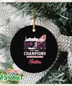 Ole Miss Rebels Egg Bowl University of Mississippi Hotty Toddy Gosh Almighty Champions 2023 Ornament