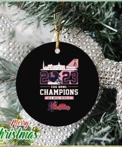 Ole Miss Rebels Egg Bowl University of Mississippi Hotty Toddy Gosh Almighty Champions 2023 Ornament