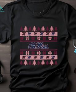Ole Miss Rebels Holiday Christmas Tree T Shirt
