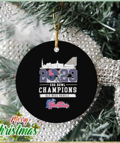 Ole Miss Rebels Ole Miss Egg Bowl University of Mississippi Hotty Toddy Gosh Almighty Champions 2023 Ornament