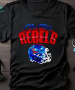 Ole Miss Rebels football Glossy helmet shirt