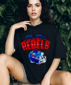 Ole Miss Rebels football Glossy helmet shirt