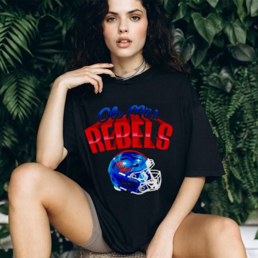 Ole Miss Rebels football Glossy helmet shirt