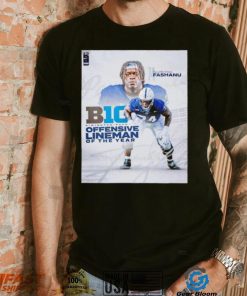 Olumuyiwa Fashanu B1G Offensive Lineman of the Year poster shirt