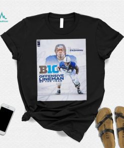 Olumuyiwa Fashanu B1G Offensive Lineman of the Year poster shirt