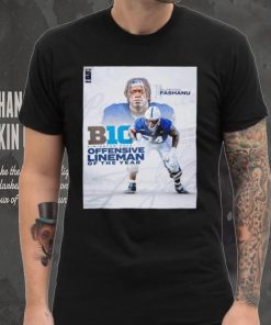 Olumuyiwa Fashanu B1G Offensive Lineman of the Year poster shirt