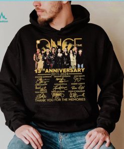 Once Upon A Time Signatures 13th Anniversary 2011 2024 Thank You For The Memories for Movie Lover Shirt