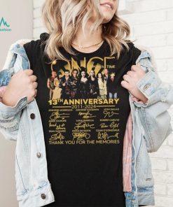 Once Upon A Time Signatures 13th Anniversary 2011 2024 Thank You For The Memories for Movie Lover Shirt
