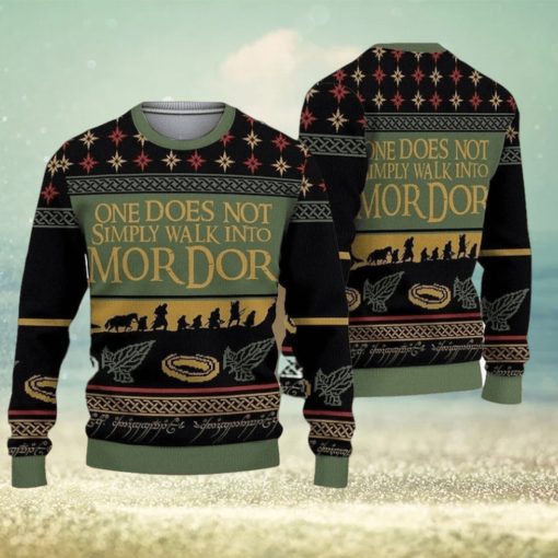 One Does Not Simply Walk Into Mordor Ugly Xmas Sweater