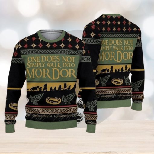 One Does Not Simply Walk Into Mordor Ugly Xmas Sweater