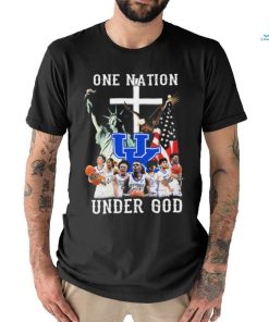 One Nation Under God Kentucky Wildcats Basketball 2023 2024 Signatures Shirt