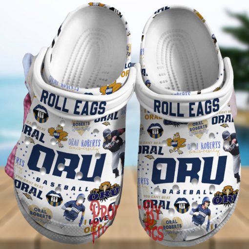 Oral Roberts Golden Eagles Baseball Crocs For Adults