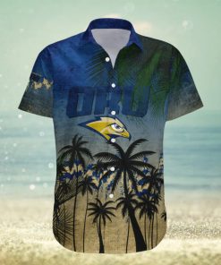 Oral Roberts Golden Eagles Hawaii Shirt Coconut Tree Tropical Grunge – NCAA